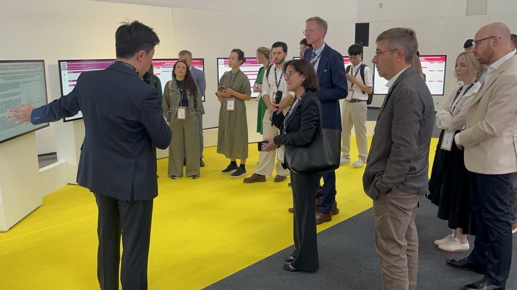 <사진>&nbsp;지난 28일,&nbsp;유럽심장학회(ESC 2026)에서 연세대학교 용인세브란스병원 심장내과 배성아 교수가 발표하고 있다. 