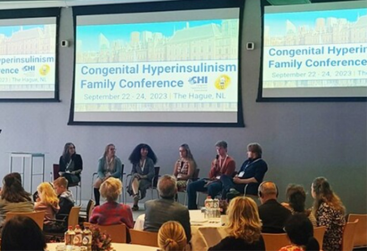 Congenital Hyperinsulinism Family Conference 발표하는 사진